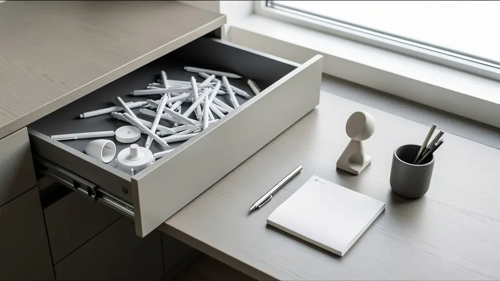 Contraste visuel entre un stylo générique et des objets publicitaires créatifs haut de gamme