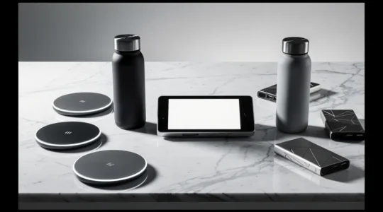 Objets publicitaires high-tech innovants montrant l'image de leadership technologique
