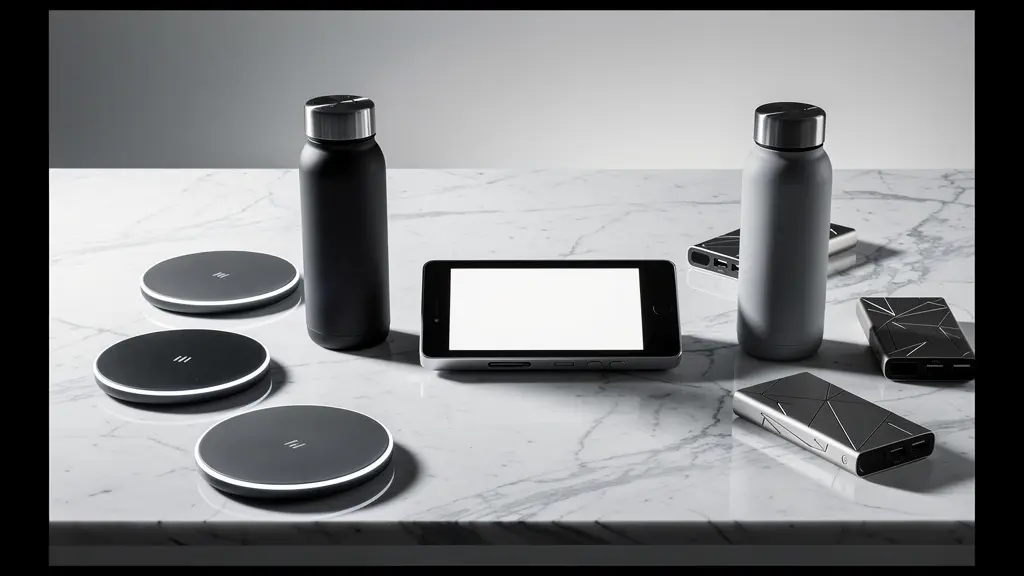 Objets publicitaires high-tech innovants montrant l'image de leadership technologique