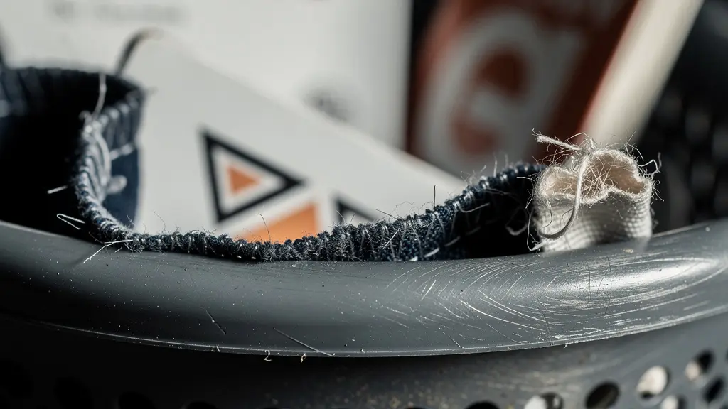 Vue macro de goodies abandonnés dans une corbeille de bureau