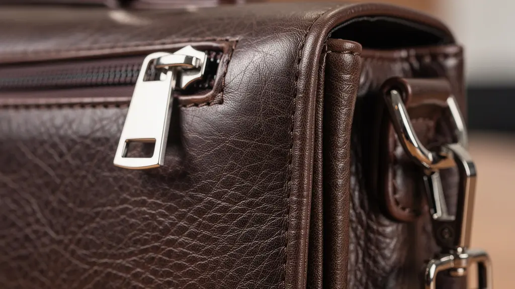 Sac professionnel élégant sur bureau moderne, symbole d'organisation et d'empowerment professionnel