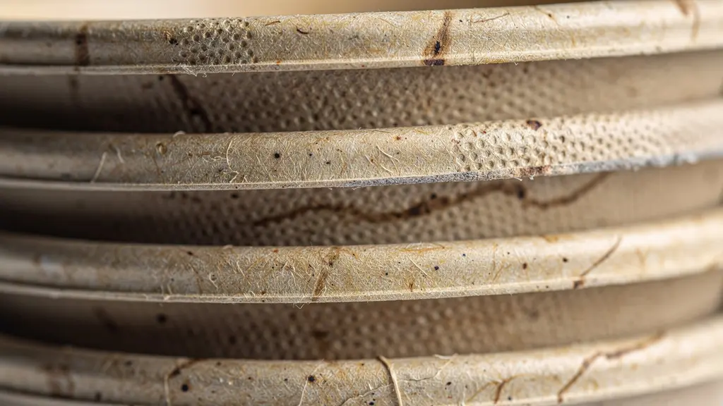 Gros plan macro sur la texture et les motifs d'un gobelet réutilisable avec arrière-plan flou